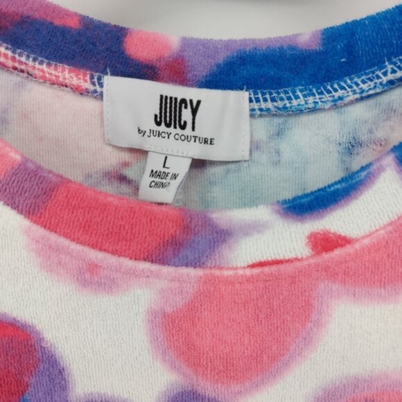 Juicy Couture TShirt Cropped Terry All Over Floral cropped - Picture 3 of 7